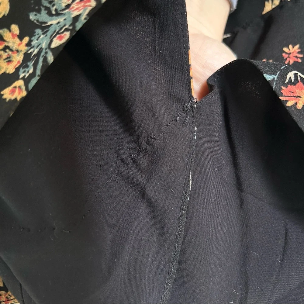 Free People Lilou Floral Bell Sleeve Mini Dress | Size L - Picture 7 of 15